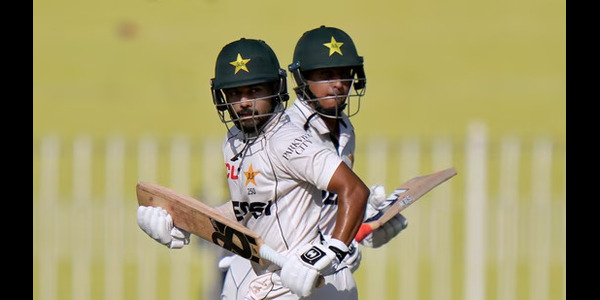 Saud Shakeel, Saim Ayub rescue Pakistan on rain-hit first day of opening Test against Bangladesh