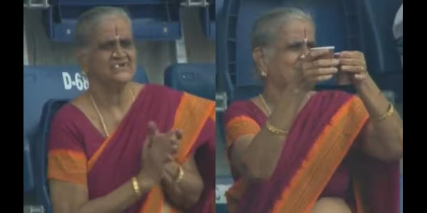 Chennai Old lady becomes internet sensation after cheering every Ashwin boundary in India vs Bangladesh 1st Test