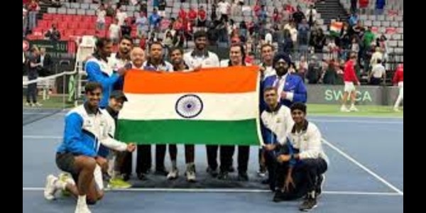 n a historic show, India beats Switzerland in tennis to reach the Davis Cup Qualifiers for the first time since 1993.