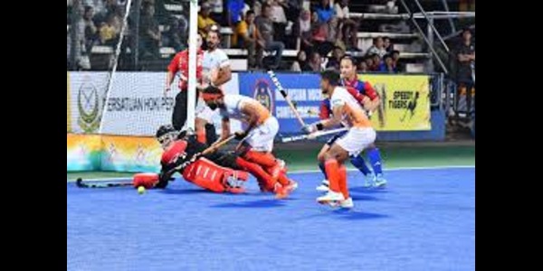 India began the second half on the front foot and doubled their lead through captain Sanjay, who converted a penalty corner in the 32nd minute.