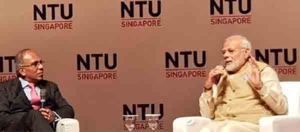 PM Modi interacted with students of NTU