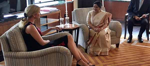 Ivanka Trump met Sushma Swaraj