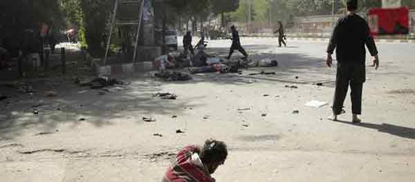 IS claims Kabul double blasts that killed 21 people