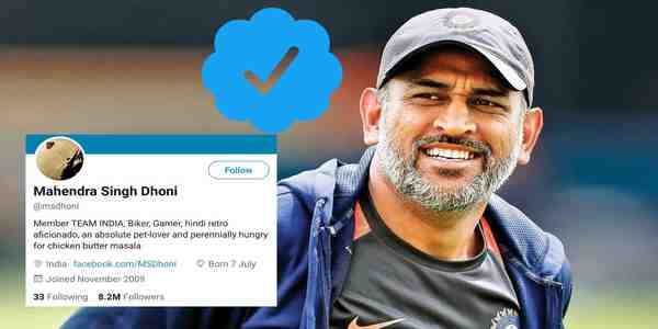 Twitter removes blue verified badge from MS Dhoni's account