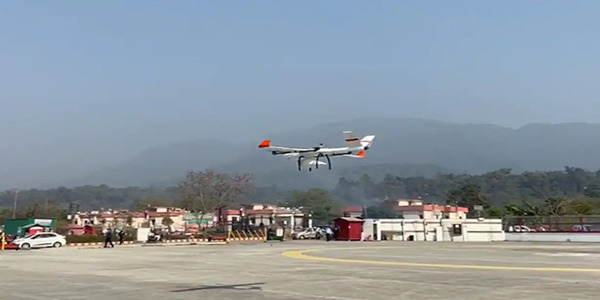 Drone carrying medicine, traveled 2 hours from AIIMS Rishikesh to Tehri Garhwal in 30 minutes