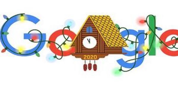 Google's doodle on the last day of the year
