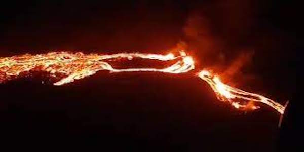 Volcanic eruption in Iceland